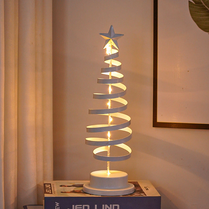LED Spiral Christmas Tree Table Light