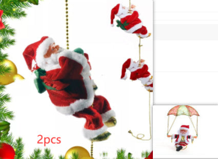 Santa Claus Climbing Ladder Decoration