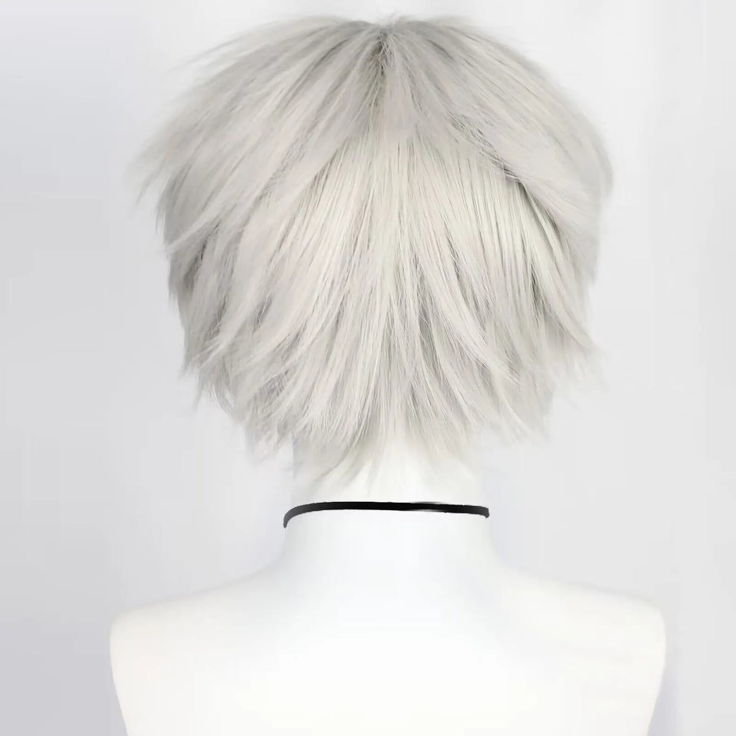 Perruque courte et raide pour cosplay | Fibre synthétique résistante à la chaleur de 4 à 16 pouces pour Halloween et événements à thème