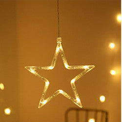Christmas Star Curtain Lights