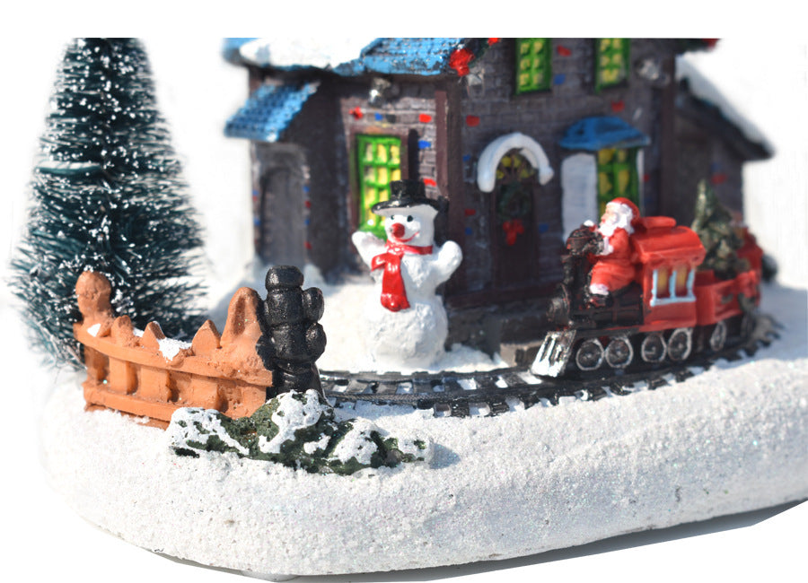Christmas Luminous Small House Decoration