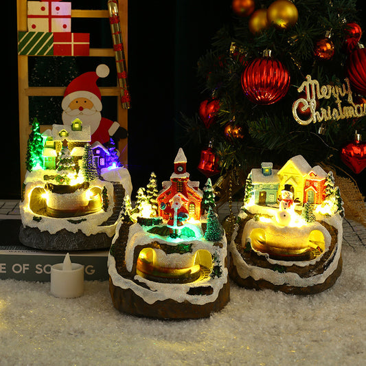 Christmas Rotating Train Music Decoration