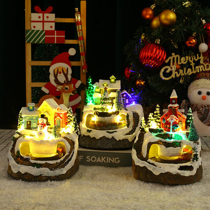 Christmas Rotating Train Music Decoration