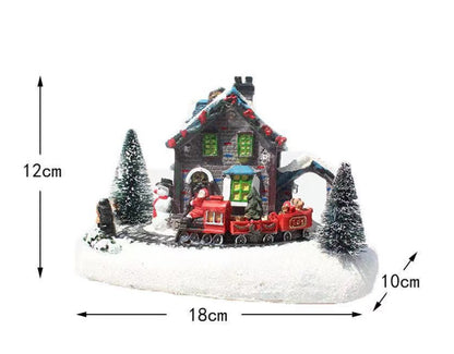 Christmas Luminous Small House Decoration