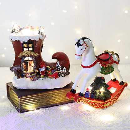Christmas Decorative Resin House Electric