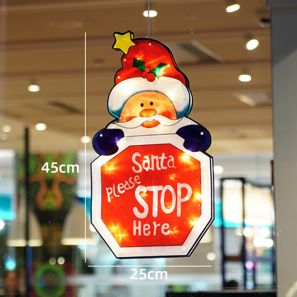 Christmas Suction Cup Light Decoration