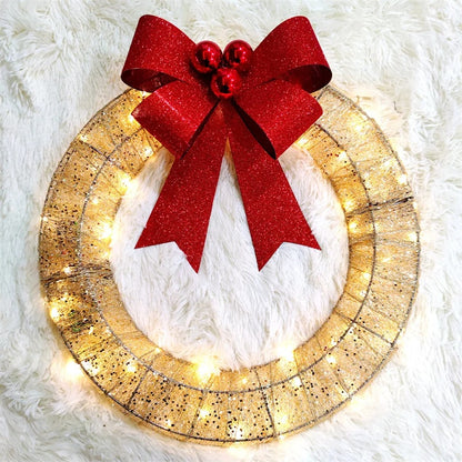 Luxury LED Christmas Wreath (50cm)