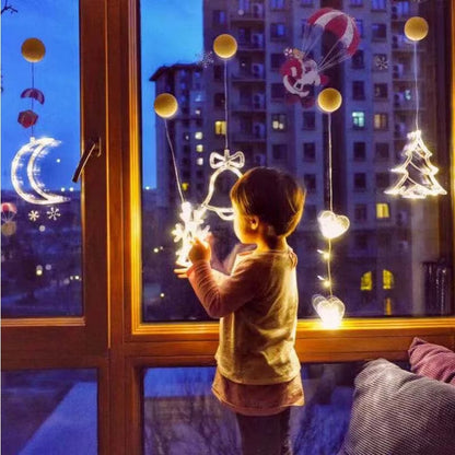 Christmas Star Curtain Lights