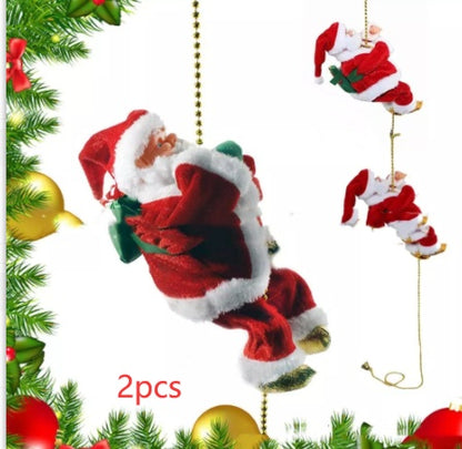 Santa Claus Climbing Ladder Decoration