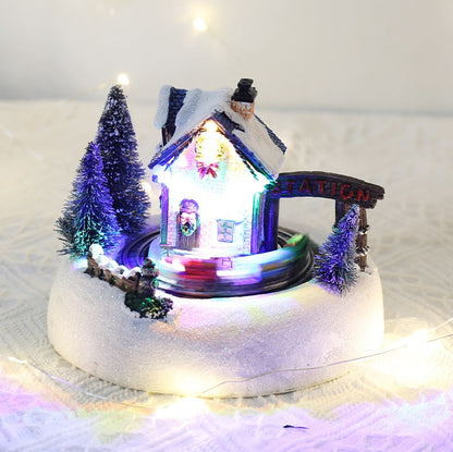 Christmas Decorative Resin House Electric