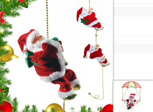 Santa Claus Climbing Ladder Decoration