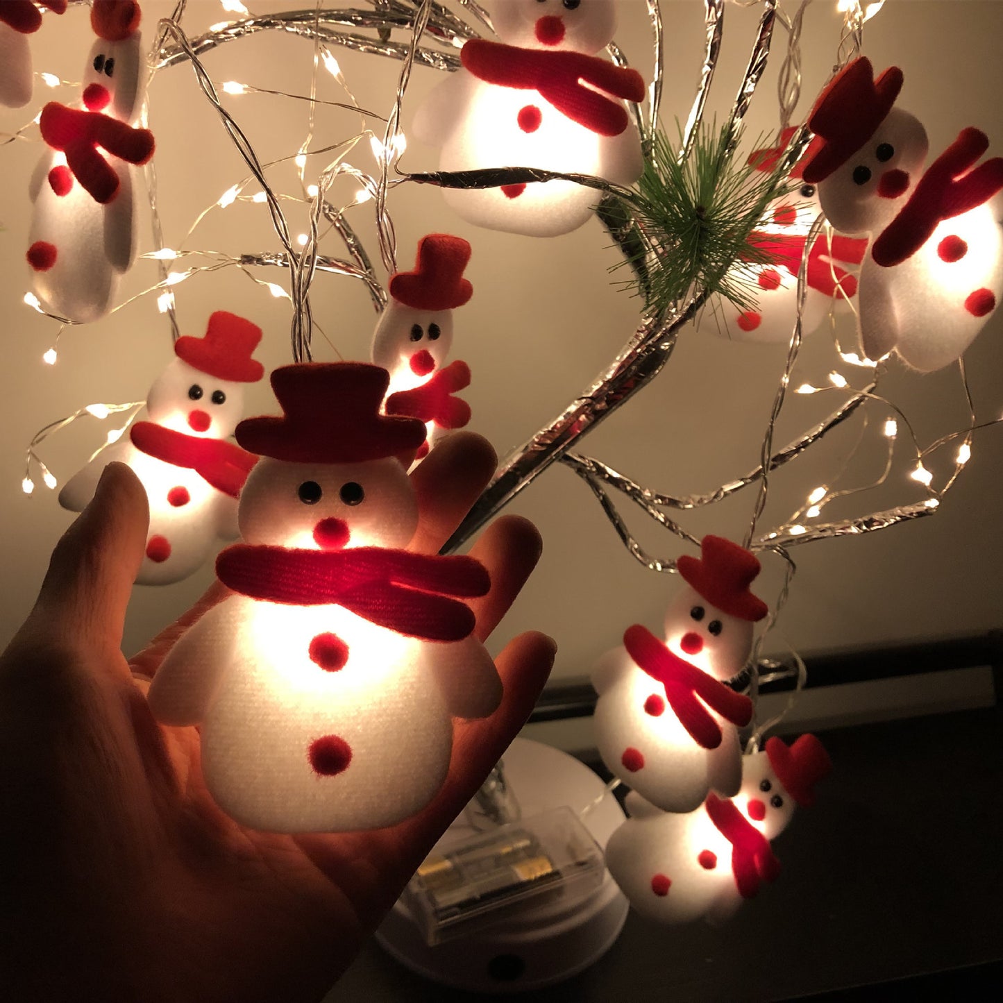 Christmas Snowman LED String Lights