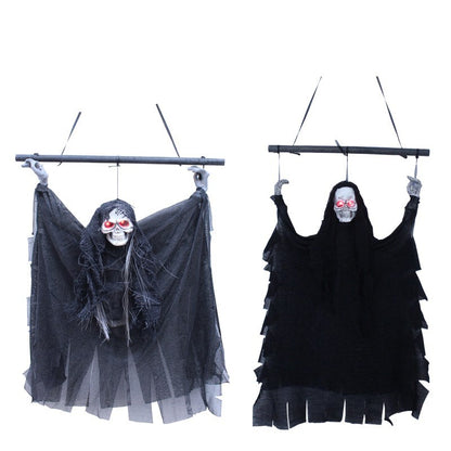 Halloween big hanging ghost horror props skull decoration