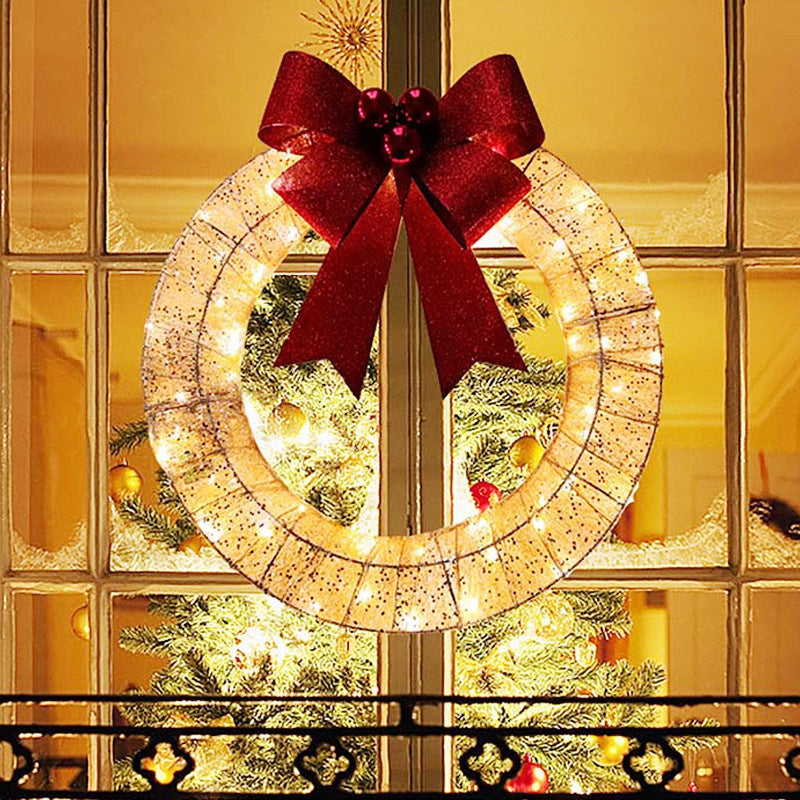 Luxury LED Christmas Wreath (50cm)
