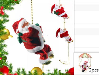 Santa Claus Climbing Ladder Decoration