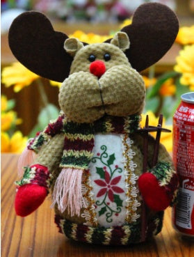 Flannel Christmas Snowman Ornament