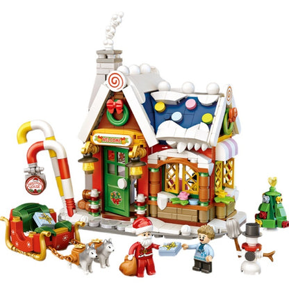 Mini Particle Christmas Tree House Gift