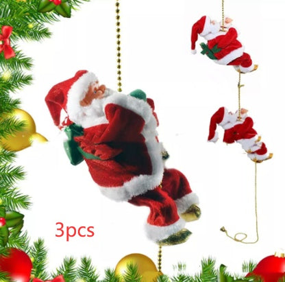 Santa Claus Climbing Ladder Decoration