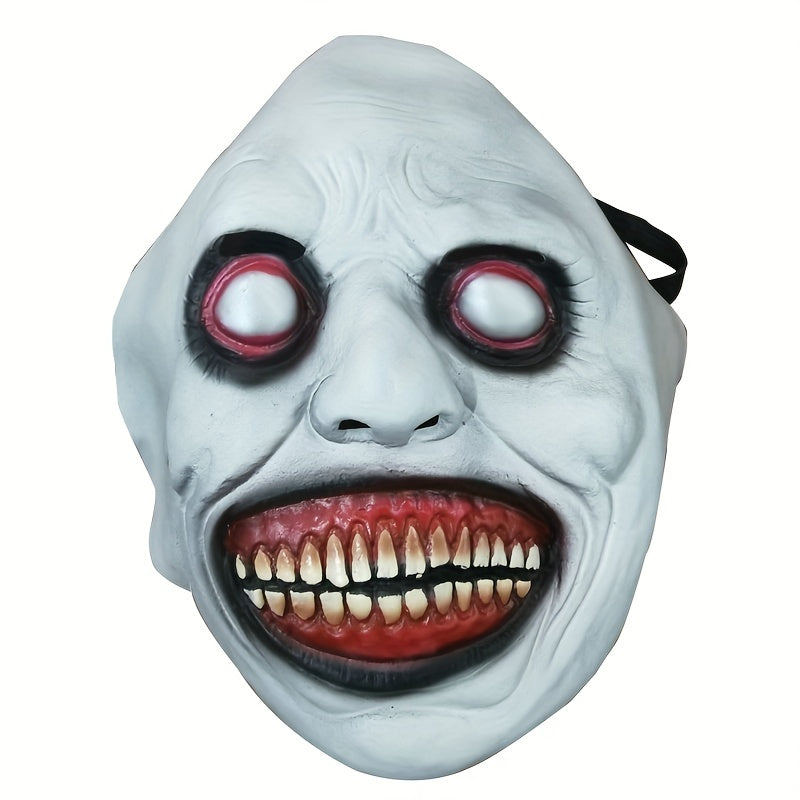 Masque terrifiant en latex pour Halloween | Accessoire de costume de jeu de rôle d'horreur amusant, parfait pour les fêtes et les cadeaux
