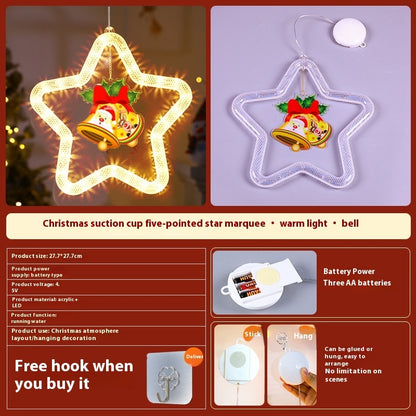 LED Christmas Star Window Pendant