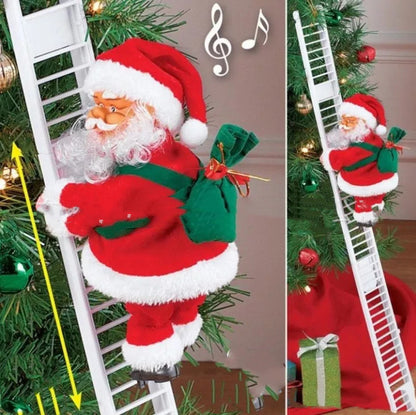 Santa Claus Climbing Ladder Decoration