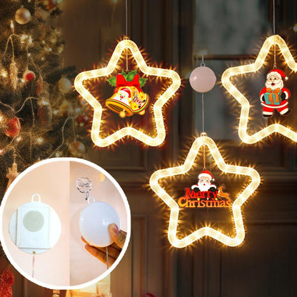 LED Christmas Star Window Pendant