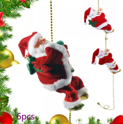Santa Claus Climbing Ladder Decoration