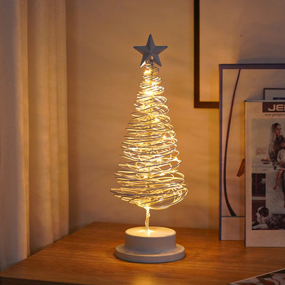 LED Spiral Christmas Tree Table Light