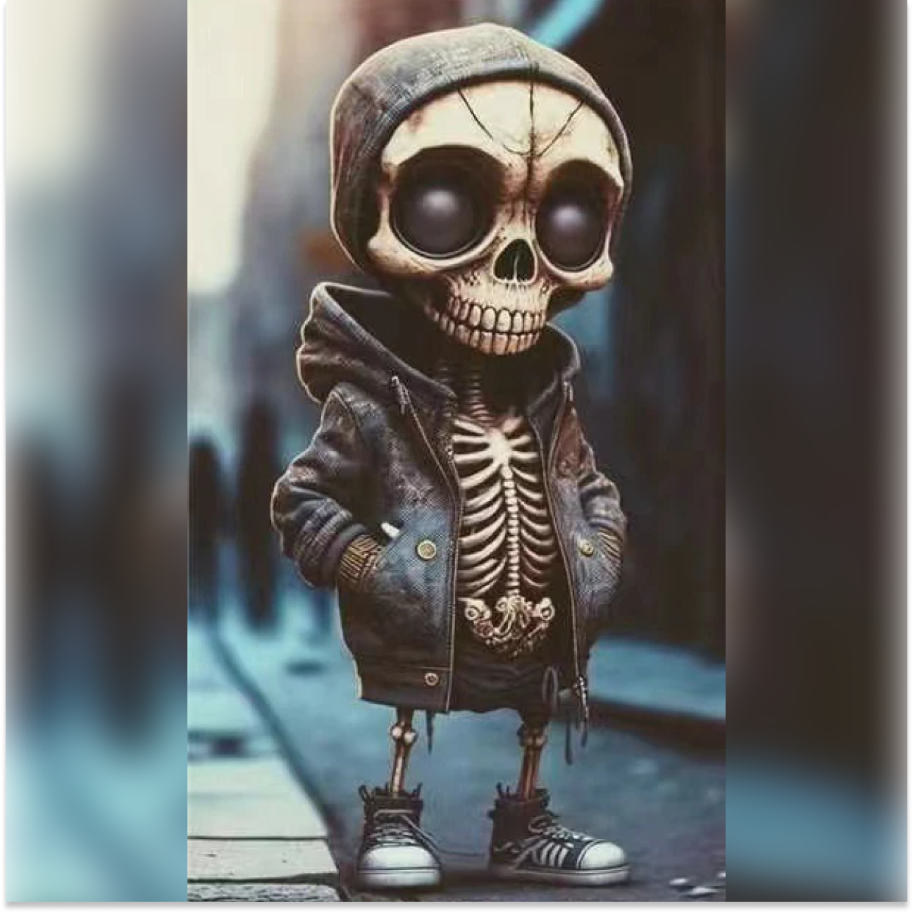 Halloween Skeleton Figurine – Resin Skull Decoration for Home & Party