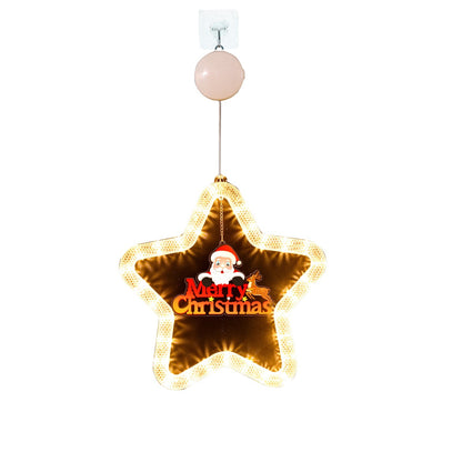 LED Christmas Star Window Pendant