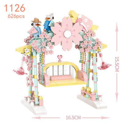 Mini Particle Christmas Tree House Gift