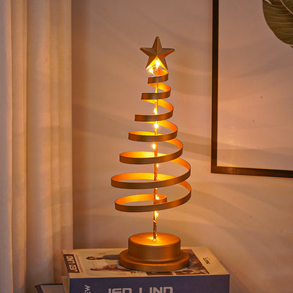LED Spiral Christmas Tree Table Light