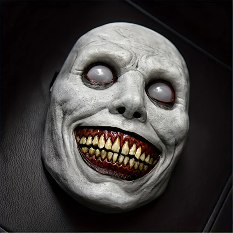 Masque terrifiant en latex pour Halloween | Accessoire de costume de jeu de rôle d'horreur amusant, parfait pour les fêtes et les cadeaux