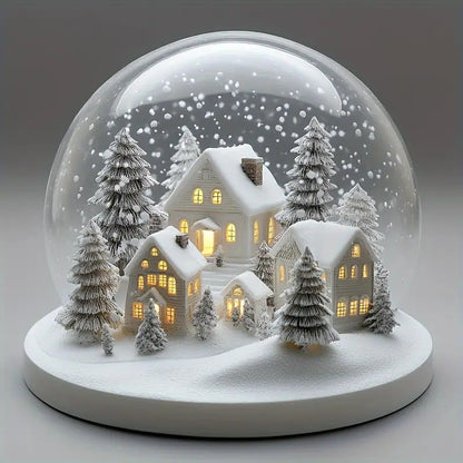Acrylic Ornament Christmas House Standee Crafts