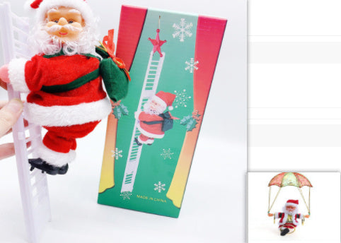 Santa Claus Climbing Ladder Decoration