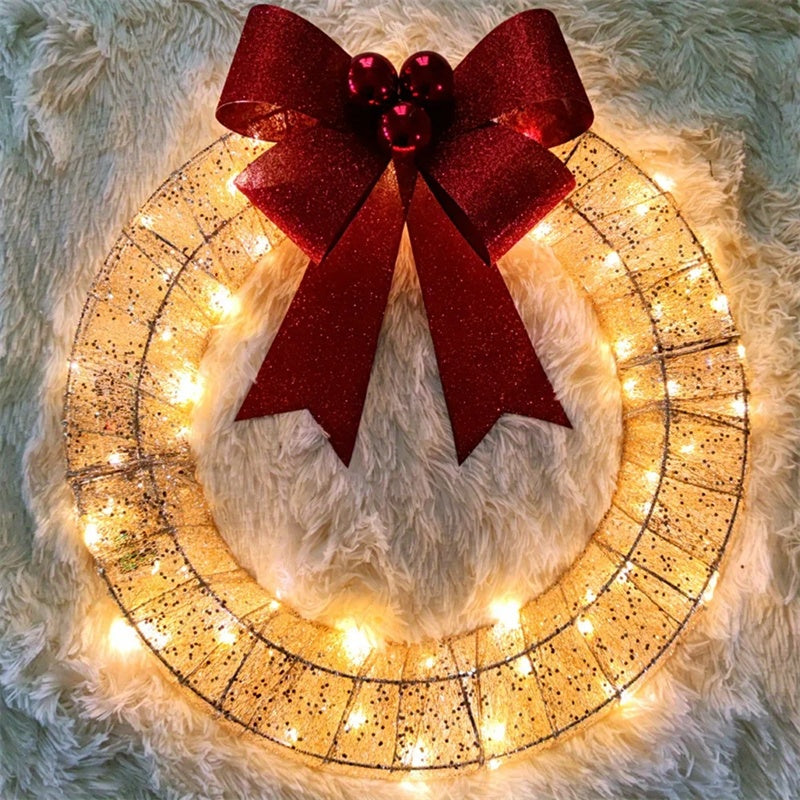 Luxury LED Christmas Wreath (50cm)