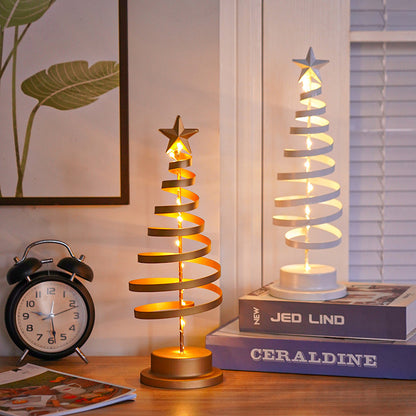 LED Spiral Christmas Tree Table Light