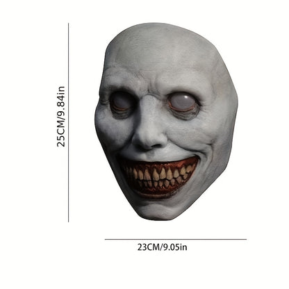 Masque terrifiant en latex pour Halloween | Accessoire de costume de jeu de rôle d'horreur amusant, parfait pour les fêtes et les cadeaux
