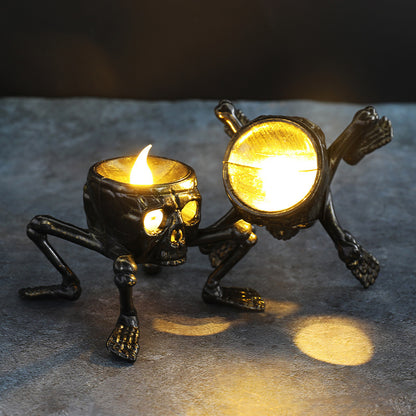 Creepy Halloween candle lantern for indoor and outdoor decoration