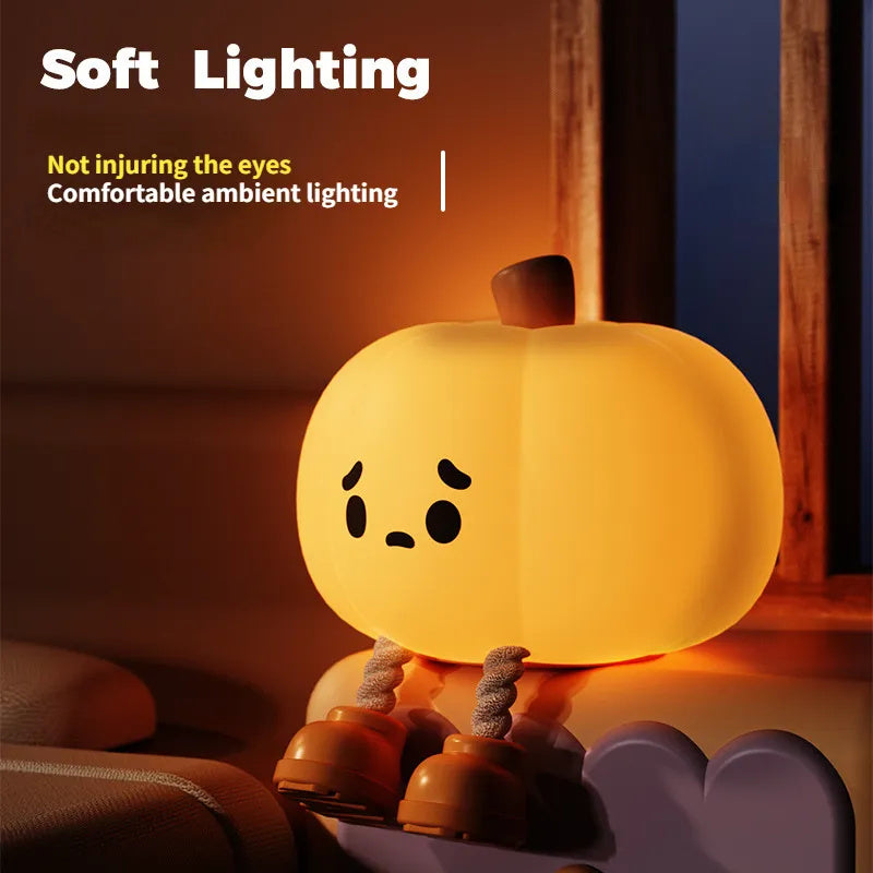 Cute lamp shaped like a ghost with soft lighting feature text