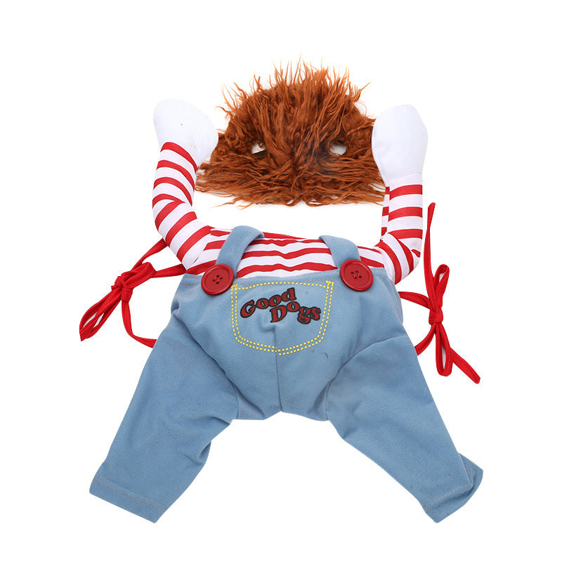 Halloween scary dog outfit for parties and cosplay