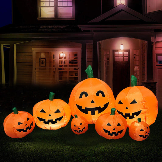 Wansheng inflatable pumpkin ghost decoration for Halloween yard